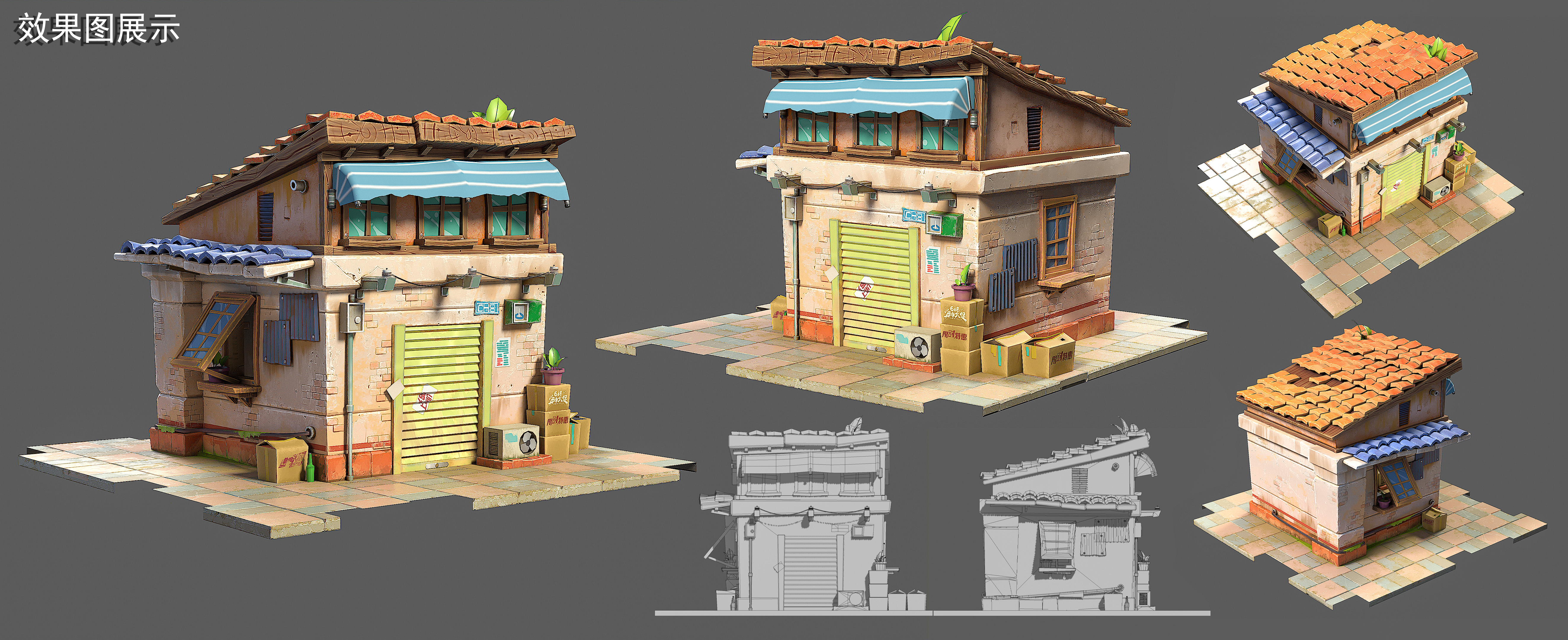 个人 Blender 建模预览图